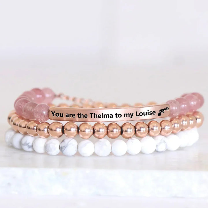 Women's Engraved Love Friendship Bracelets
