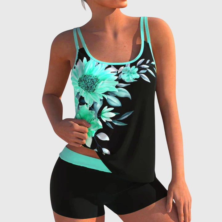 Blossom | Belly-Covering Floral Swim Set