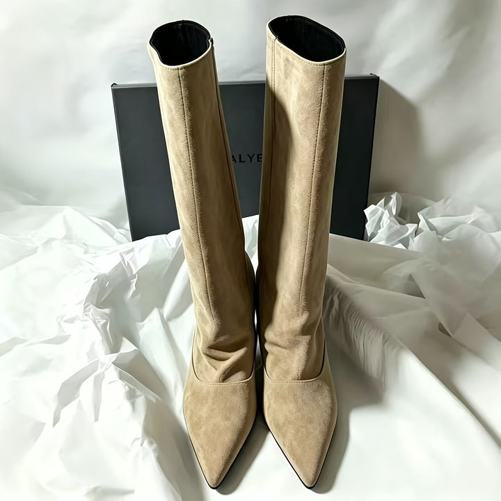 Women's Knee High Kitten Heel Boots