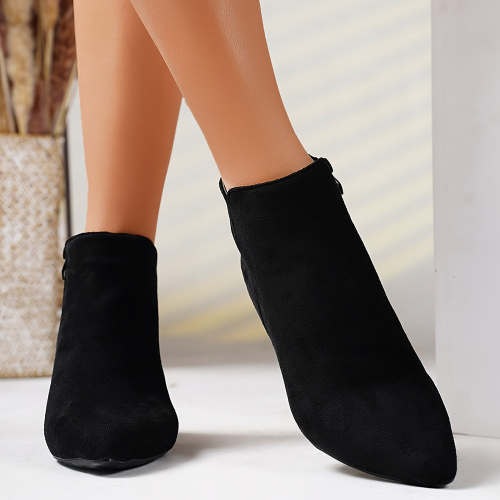 Women's Plush Lined Kitten Heel Boots