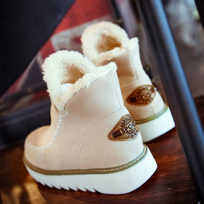 Women's Suede Non-Slip Winter Boots Women