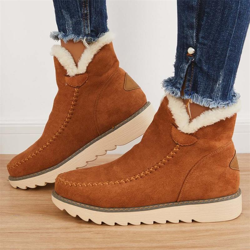 Women's Suede Non-Slip Winter Boots Women