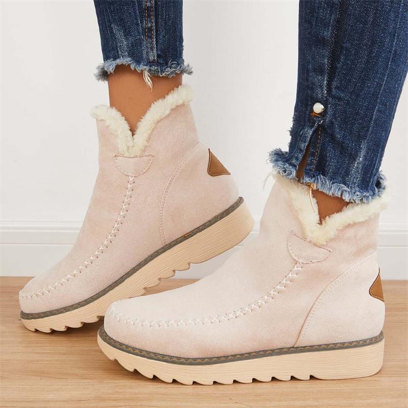 Women's Suede Non-Slip Winter Boots Women
