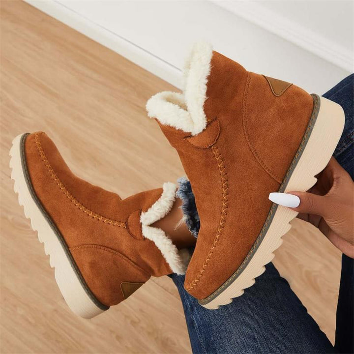 Women's Suede Non-Slip Winter Boots Women