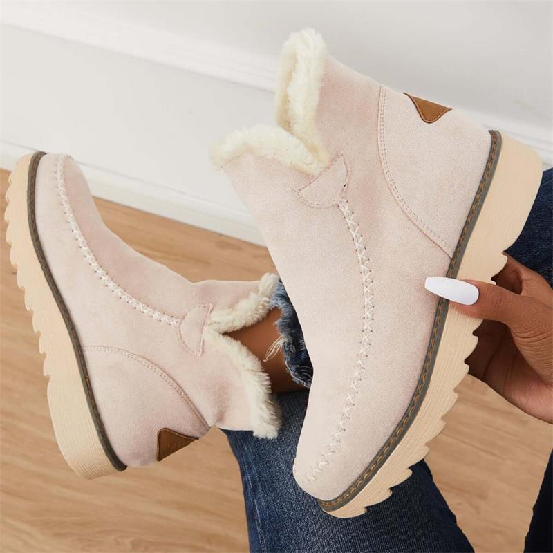 Women's Suede Non-Slip Winter Boots Women