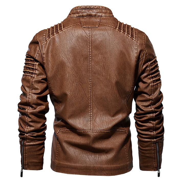 Franklin | Ribbed Leather Moto Jacket