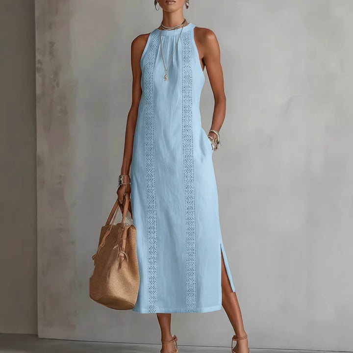 Pascale | Halter Neck Lace Dress