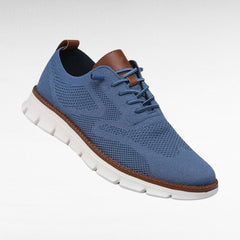 Iain | Cushioned Lace-Up Oxford Shoe with a Knit Upper