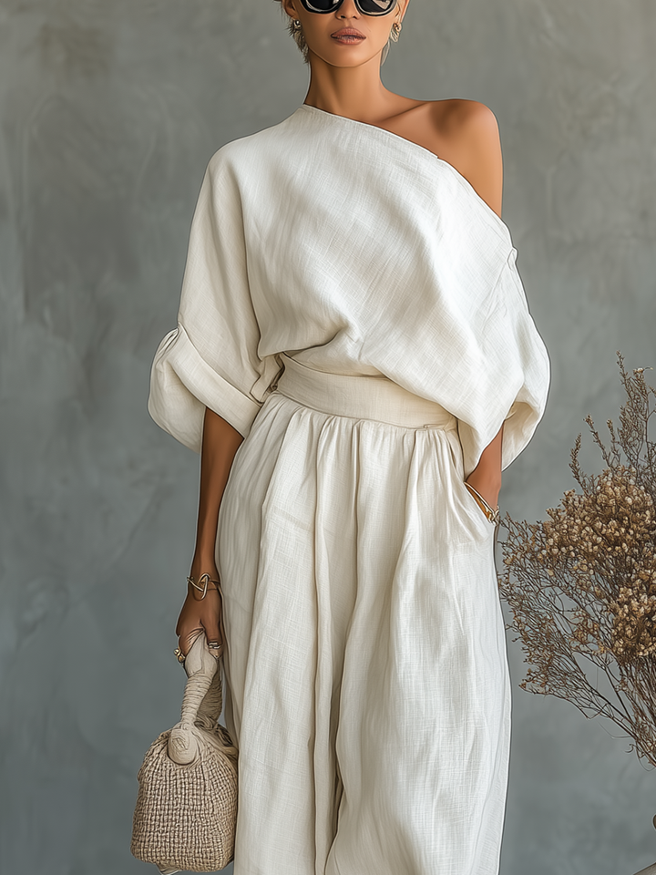 Mélina | Off-Shoulder Two-Piece Set