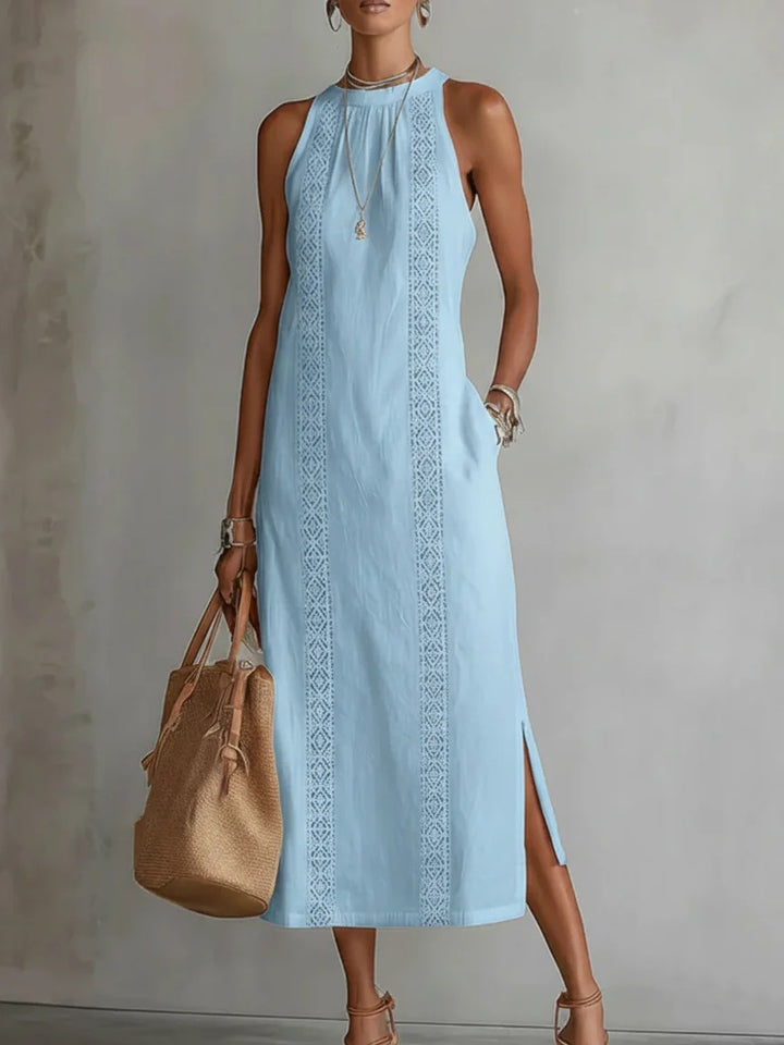 Pascale | Halter Neck Lace Dress