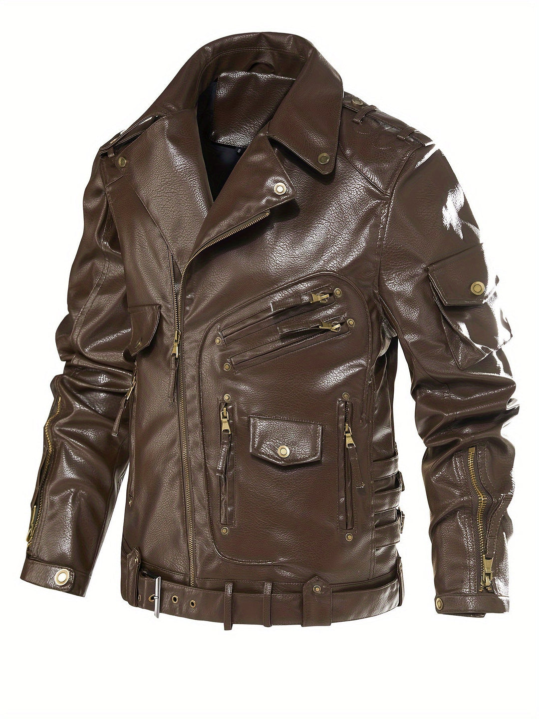 Gordon | Military Leather Biker Jacket