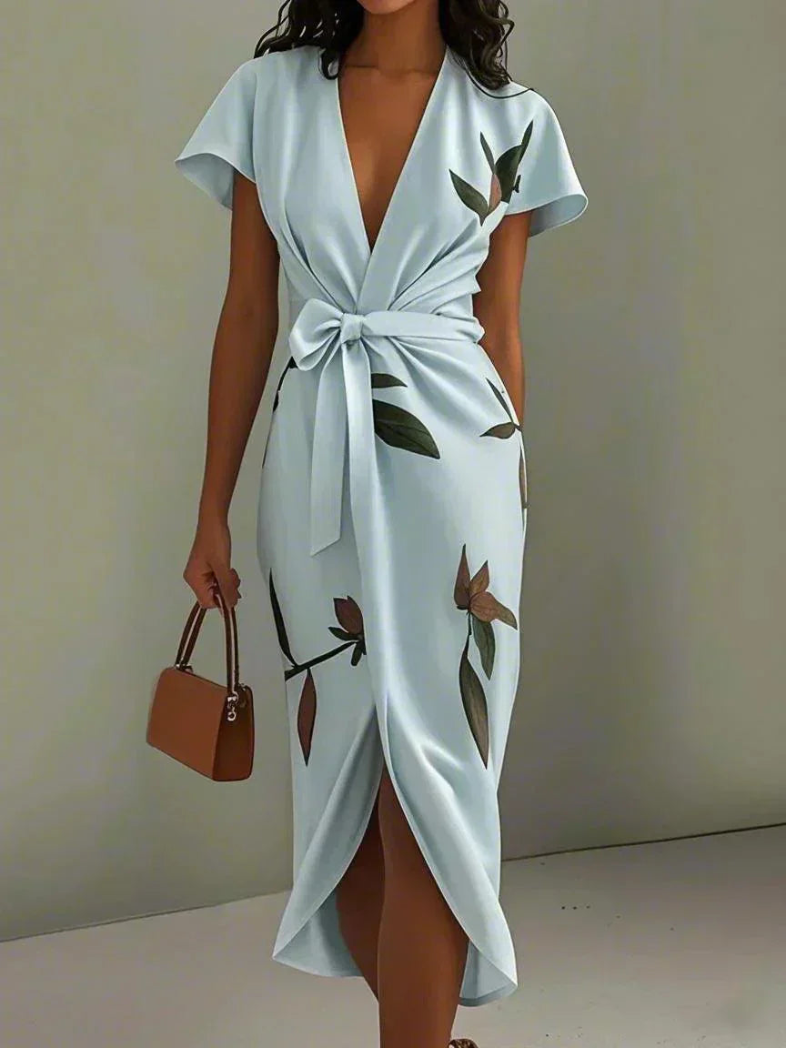 Imogen | Deep-V Wrap Dress
