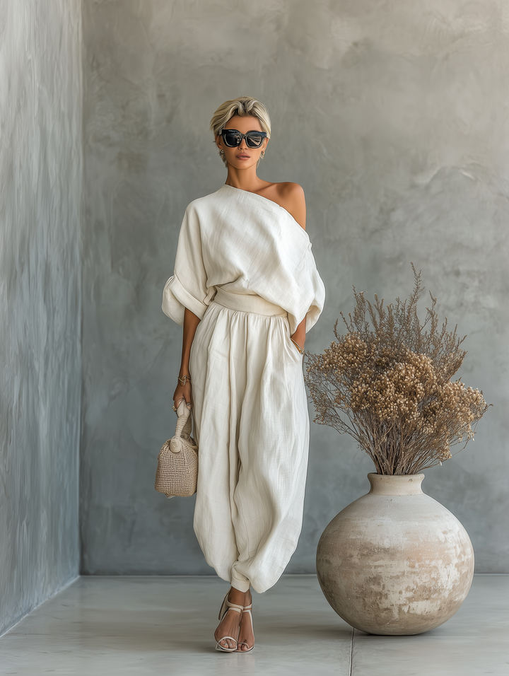 Mélina | Off-Shoulder Two-Piece Set