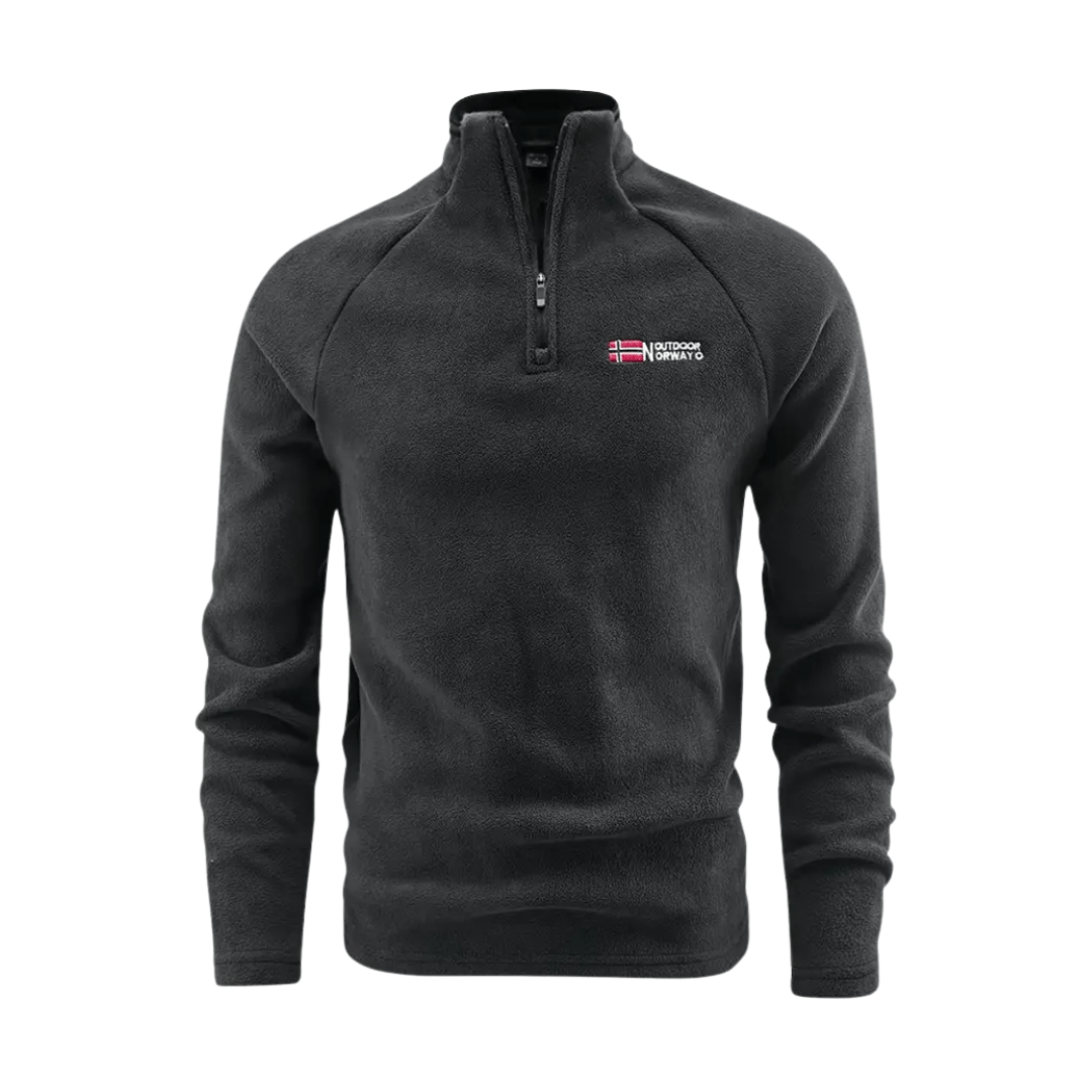Men's Knit Fleece Quarter Zip Sweater