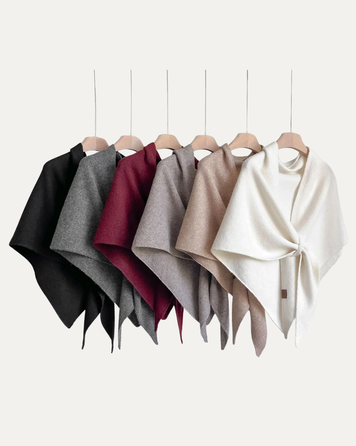 Women's Timeless Winter Triangle Scarf - Caramel