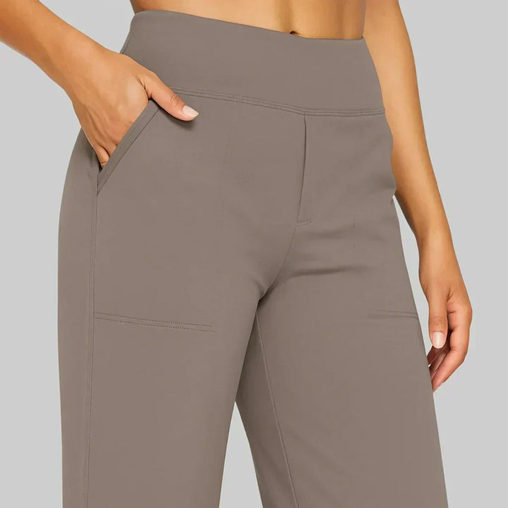 Women's High Waist Long Gaucho Pants