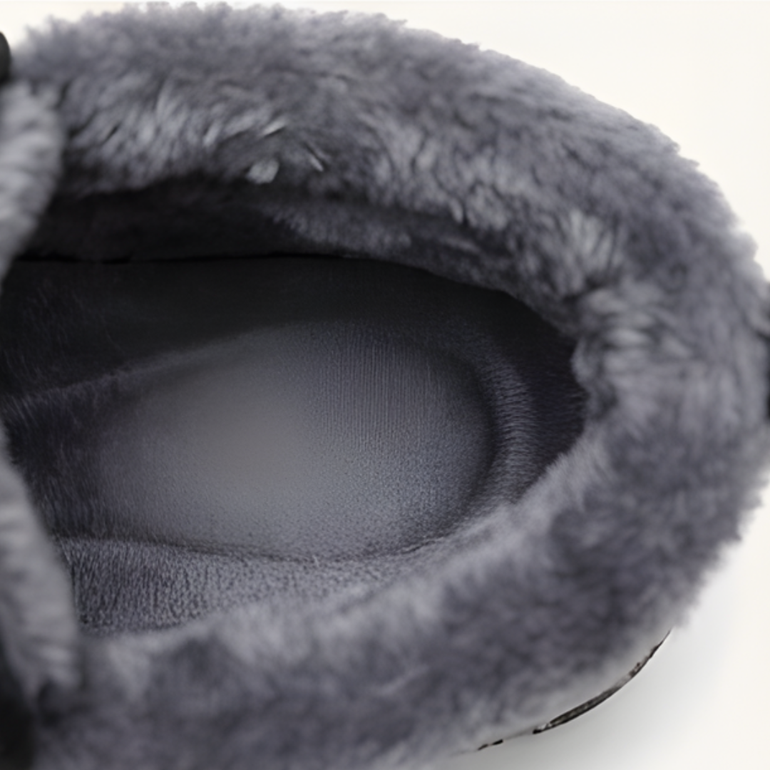 Waterproof Fur Lined Ankle Slip On Snow Boots
