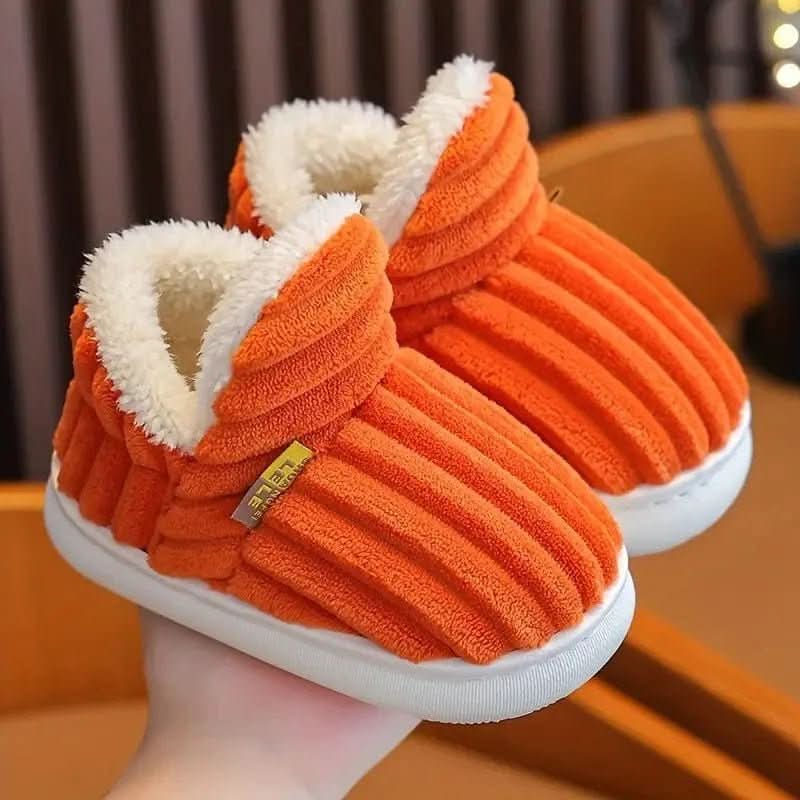 Women's House Indoor Wide Fit Slippers - Orange