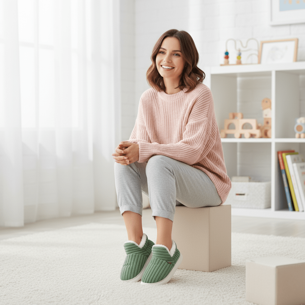 Women's House Indoor Wide Fit Slippers