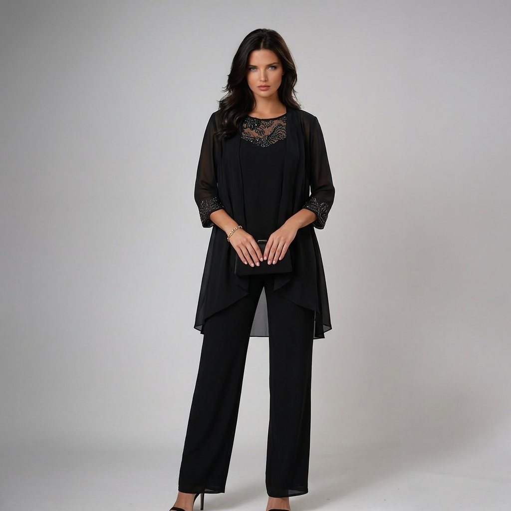 Josiane | Embellished Three-Piece Set
