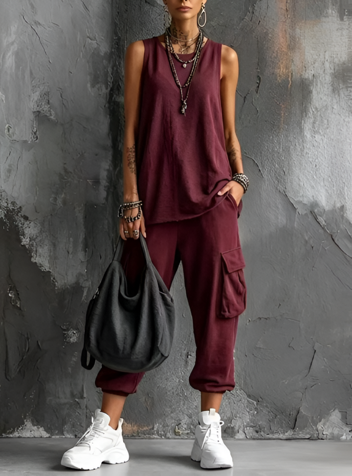 Jeannine | Casual Jogger Two-Piece Set