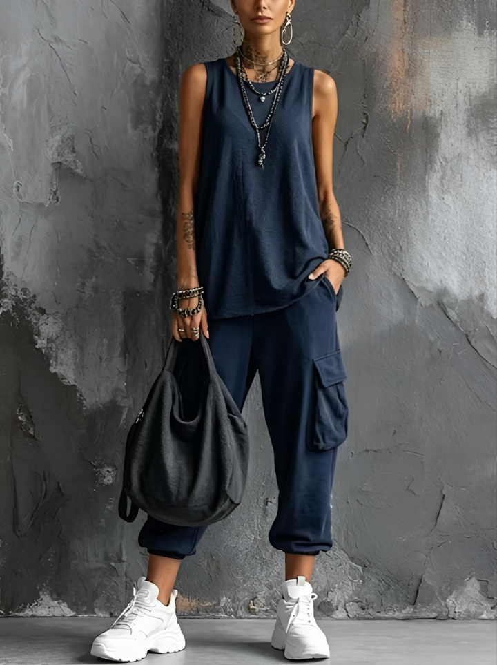 Jeannine | Casual Jogger Two-Piece Set