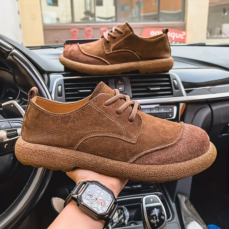 Men's Leather Shock-Absorbing Orthopedic Shoes Men