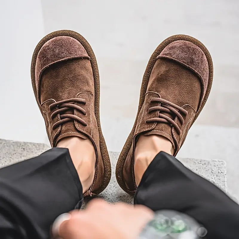 Men's Leather Shock-Absorbing Orthopedic Shoes Men