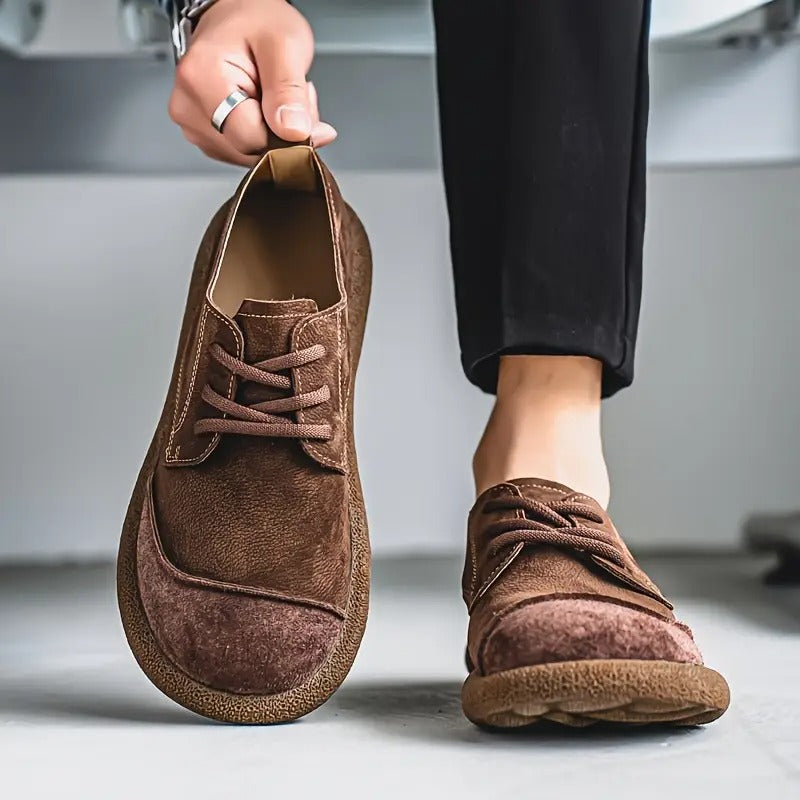 Men's Leather Shock-Absorbing Orthopedic Shoes Men