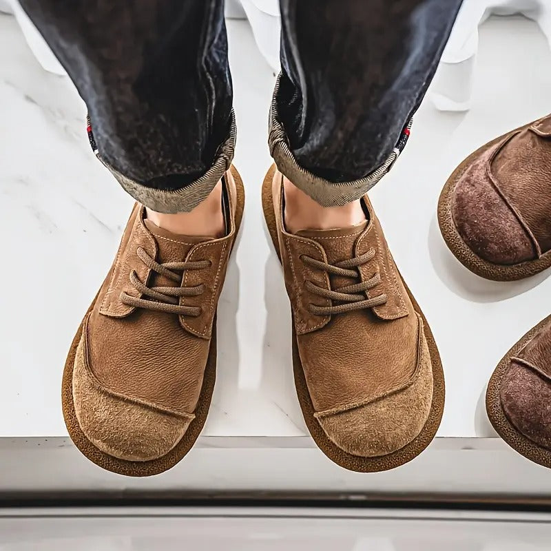 Men's Leather Shock-Absorbing Orthopedic Shoes Men