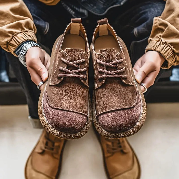 Men's Leather Shock-Absorbing Orthopedic Shoes Men