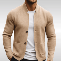Donovan | Smart Knit Blazer with a Mandarin Collar