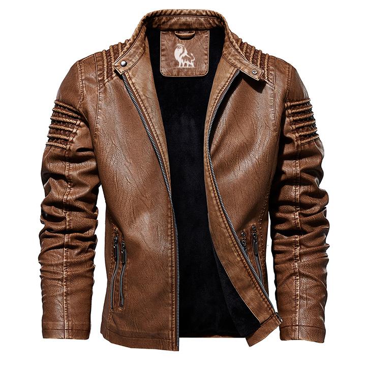 Franklin | Ribbed Leather Moto Jacket
