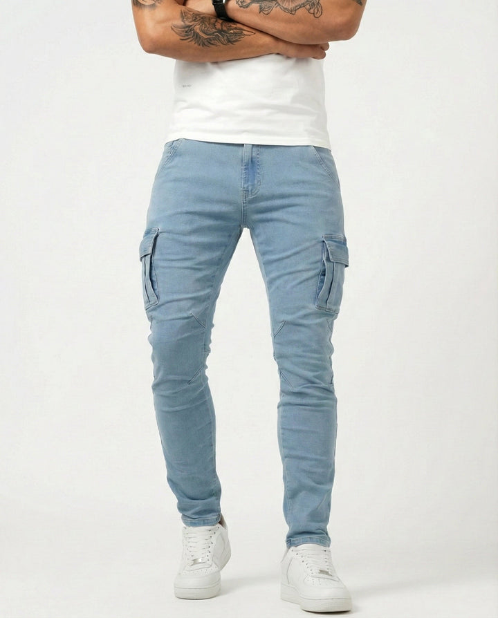 Alastair | Stretch Slim Cargo Pant