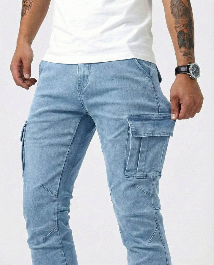Alastair | Stretch Slim Cargo Pant