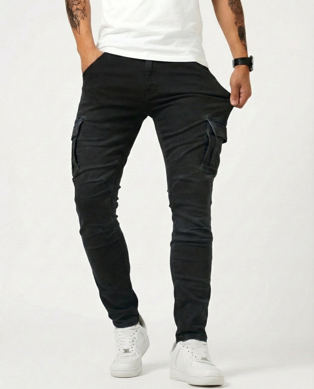 Alastair | Stretch Slim Cargo Pant