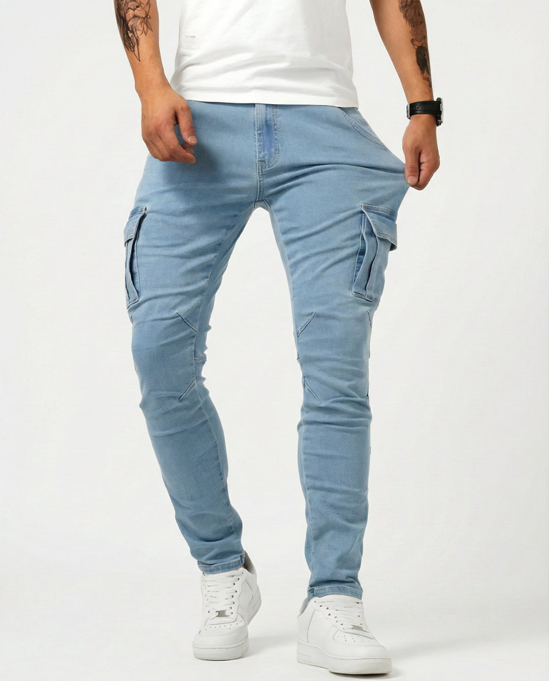 Alastair | Stretch Slim Cargo Pant
