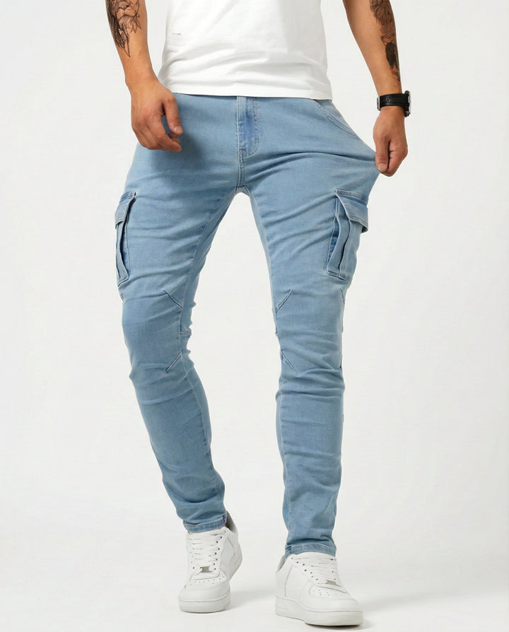 Alastair | Stretch Slim Cargo Pant