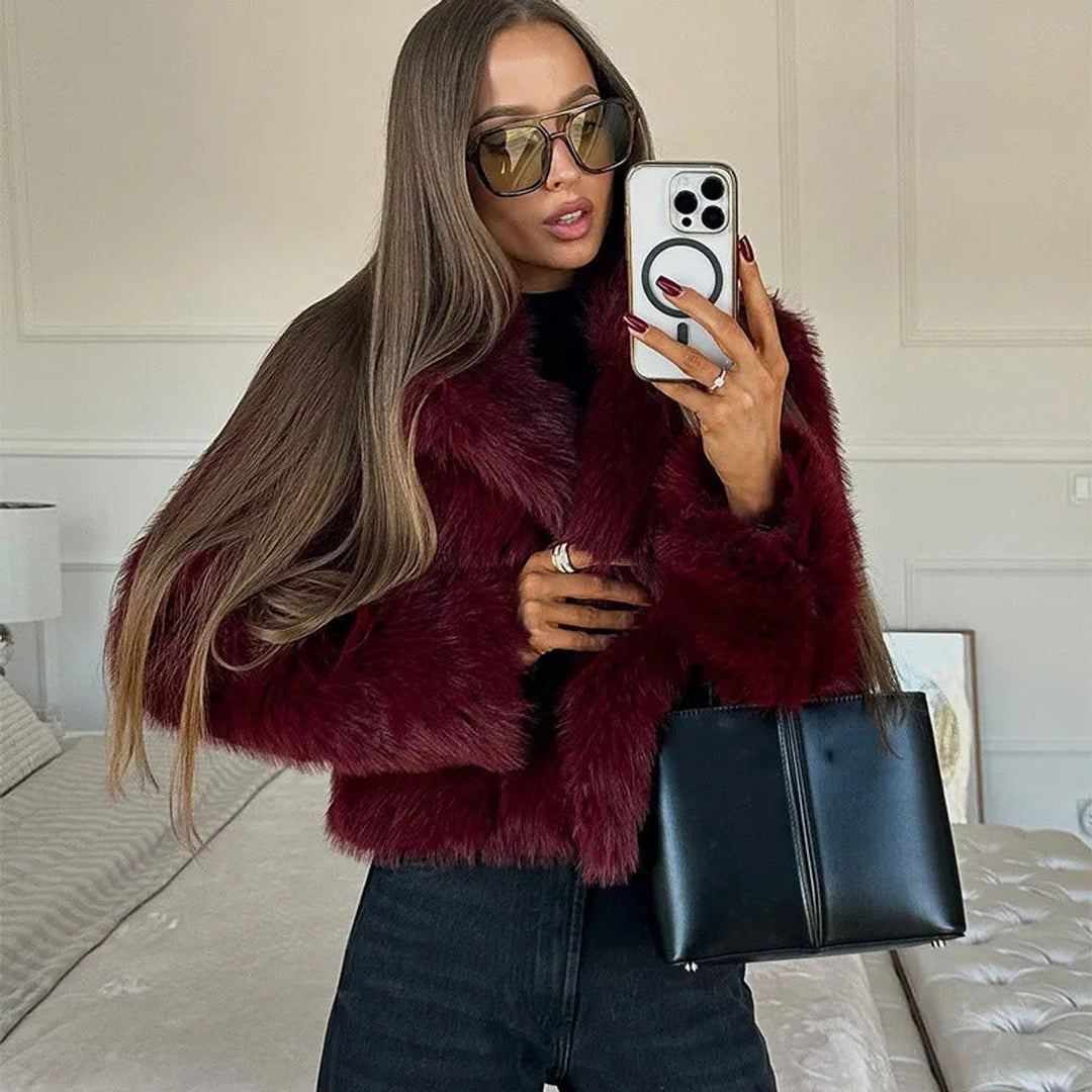 Women's Elegant Winter Faux Fur Coat