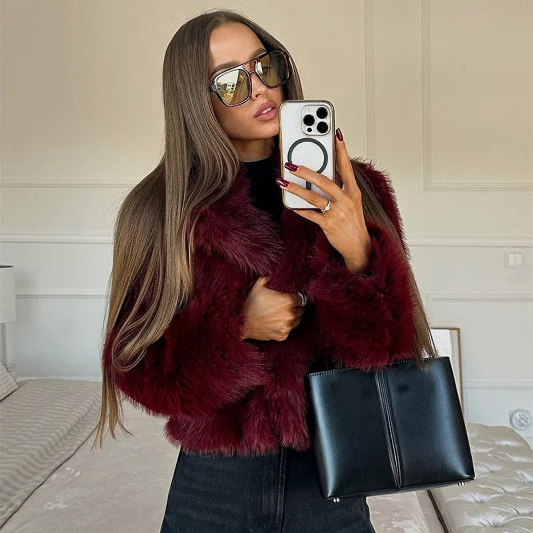 Women's Elegant Winter Faux Fur Coat