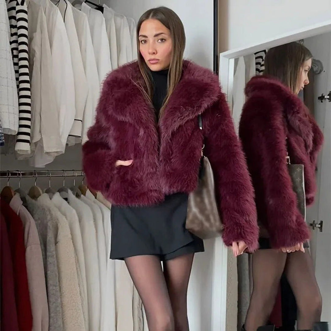 Women's Elegant Winter Faux Fur Coat