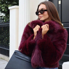 Odette | Women's Elegant Winter Faux Fur Coat