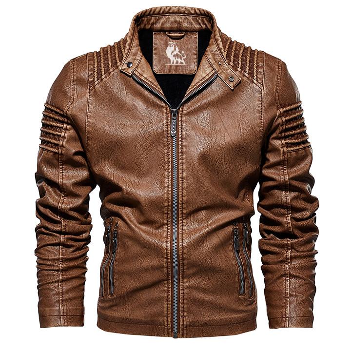 Franklin | Ribbed Leather Moto Jacket