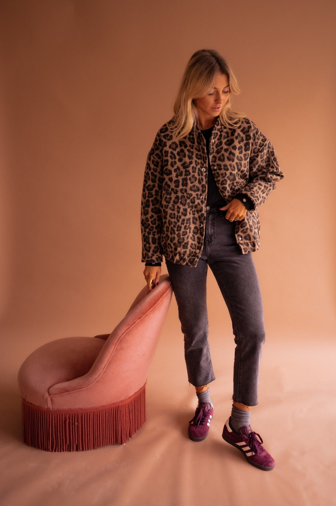 Harper | Trendy Women's Jacket with Leopard Print