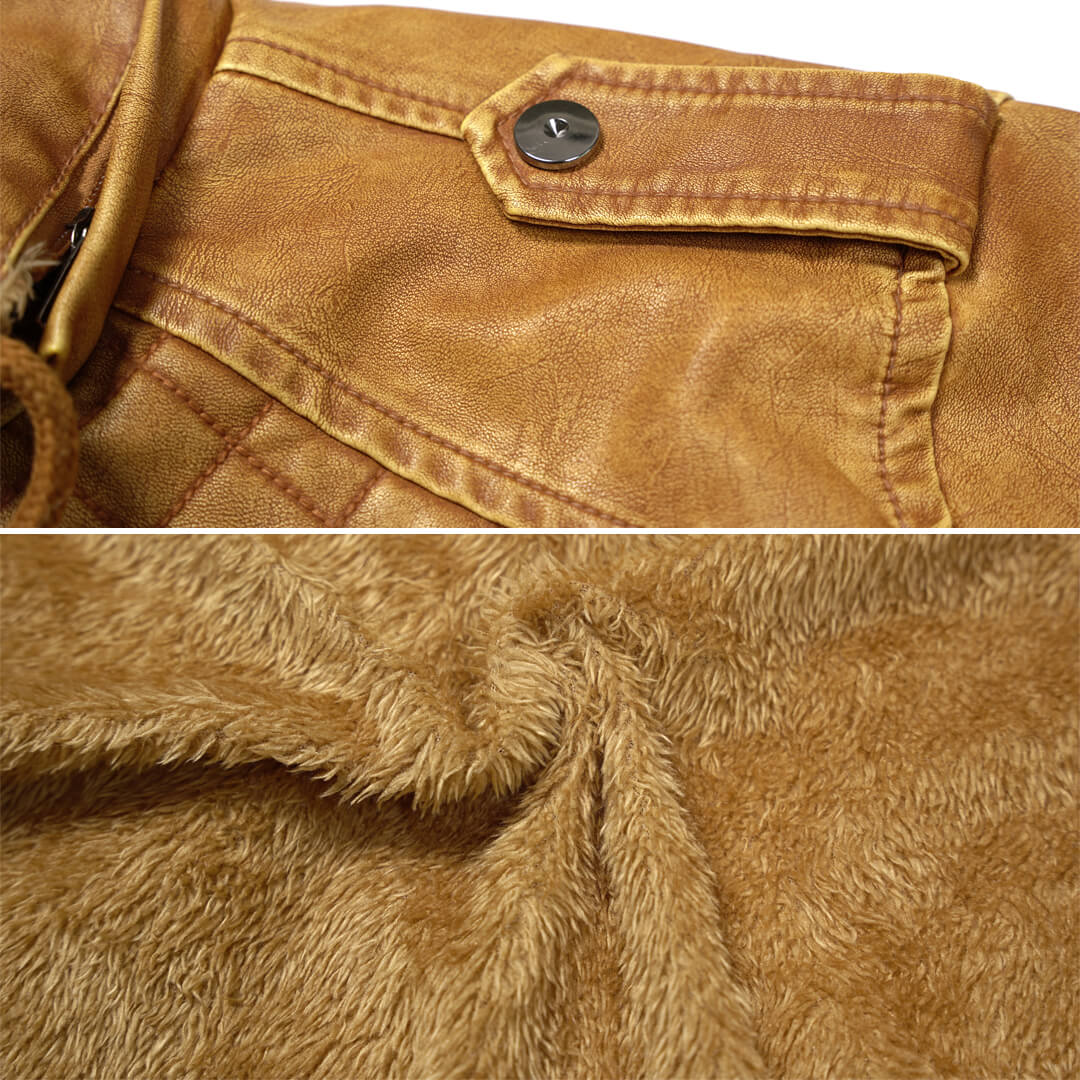 Douglas | Hooded Leather Bomber Jacket