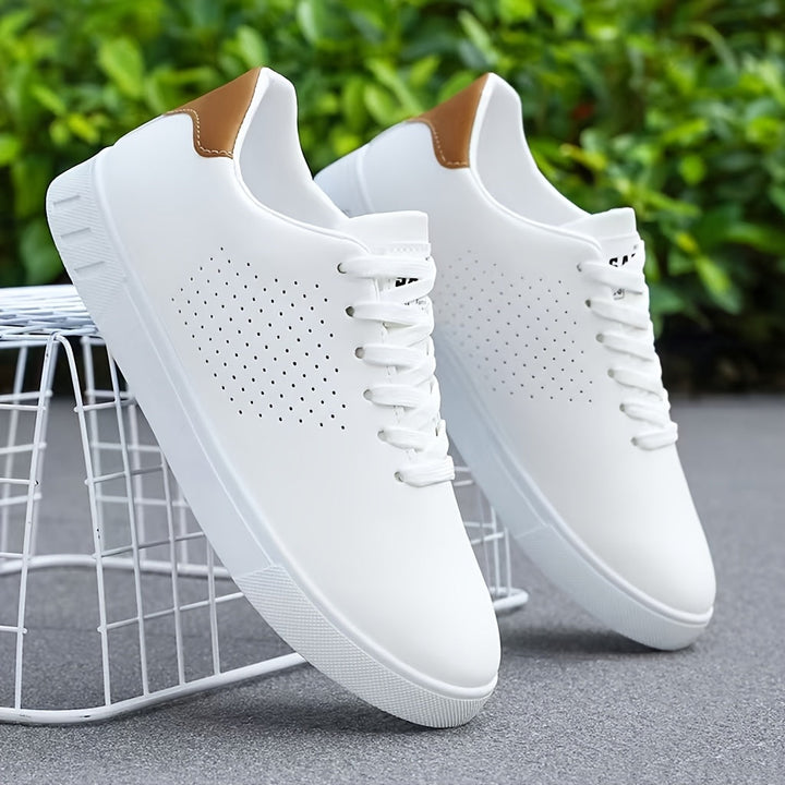 Men's Lace-Up Low-Top Orthopedic Shoes Men - White
