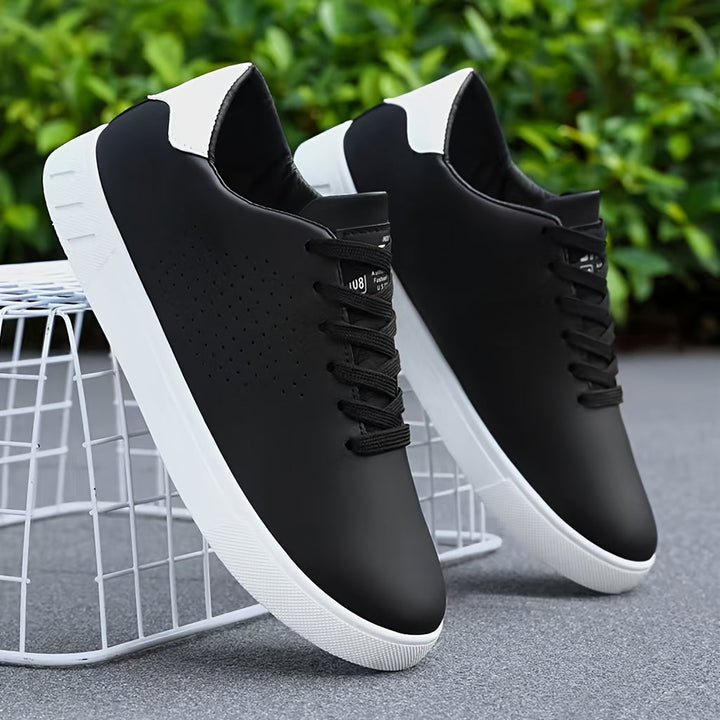 Men's Lace-Up Low-Top Orthopedic Shoes Men - Black