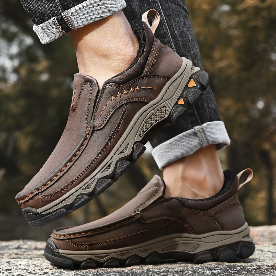 Men's Leather Slip On Orthopedic Shoes Men