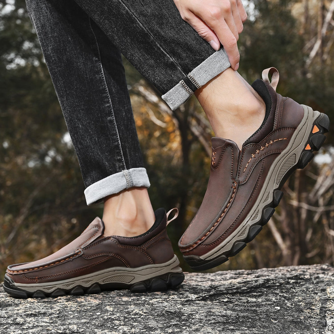 Men's Leather Slip On Orthopedic Shoes Men