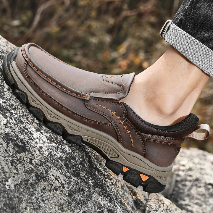 Men's Leather Slip On Orthopedic Shoes Men